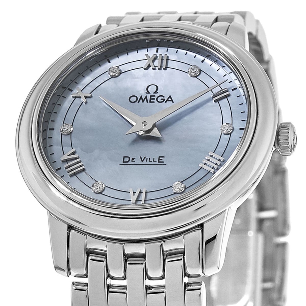 Đồng hồ đeo tay nữ ngọc trai màu xanh da trời Prestige - A424.10.27.60.57.001