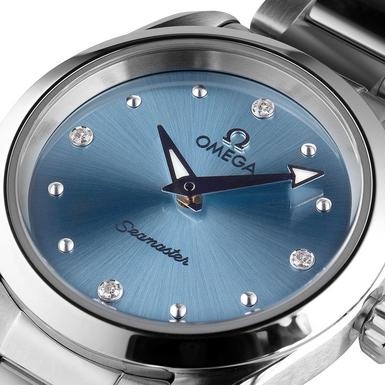 Đồng hồ nữ mặt số kim cương xanh - A220.10.28.60.53.001
