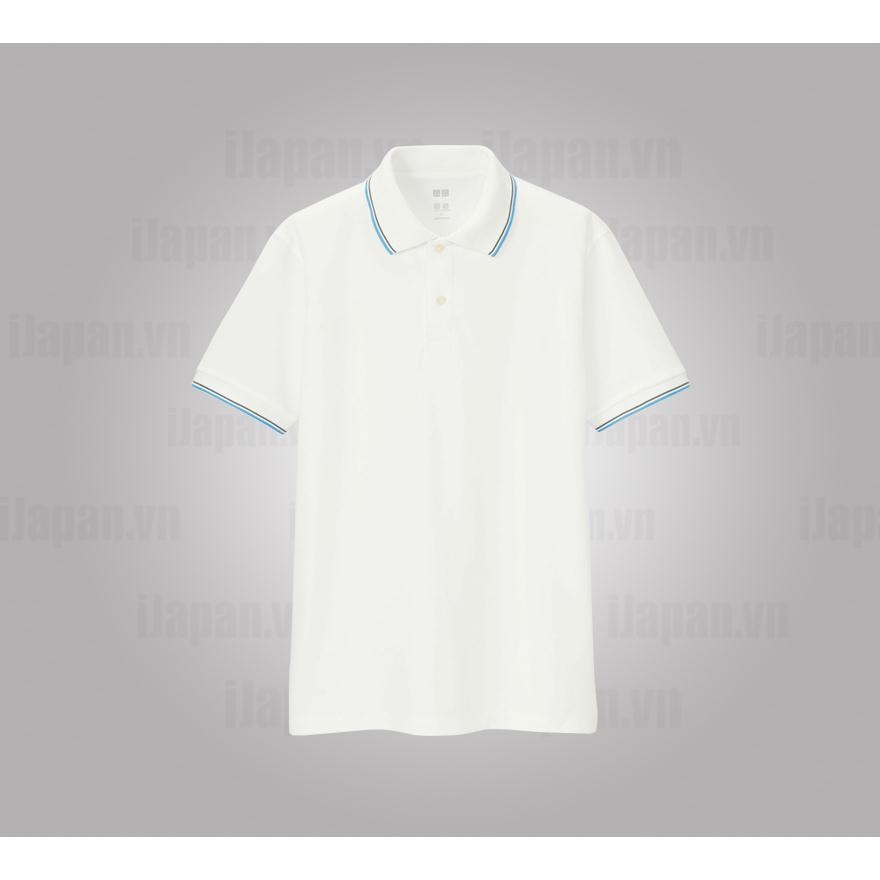 Áo phông Uniqlo Polo nam mầu trắng 00 white  Nhật Bản  UNI JAPAN