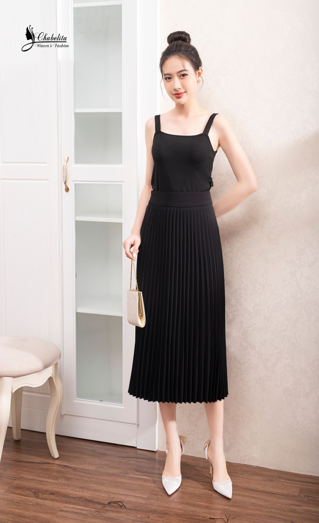 Dona Đầm maxi hoa đi biển đẹp giá rẻ váy đầm maxi dài ngắn dự tiệc giá sỉ - Chân  Váy Vintage Dập Ly Thiết Kế Lưng Thun Co Giãn. Giá km