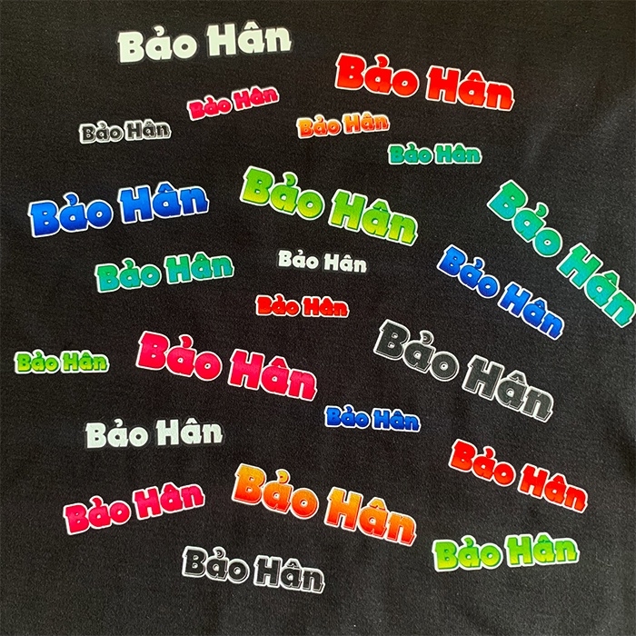 Sticker ủi áo 32/42/33/21 miếng - In theo tên bé - UT-E01