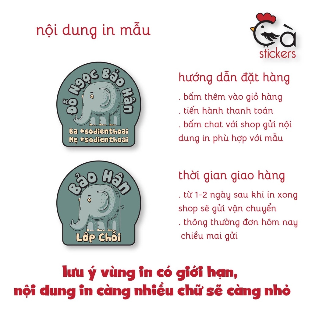 Sticker ủi áo in tên trẻ em GaStickers UT-G01 bộ 12 miếng kích thước 4 x 4 cm