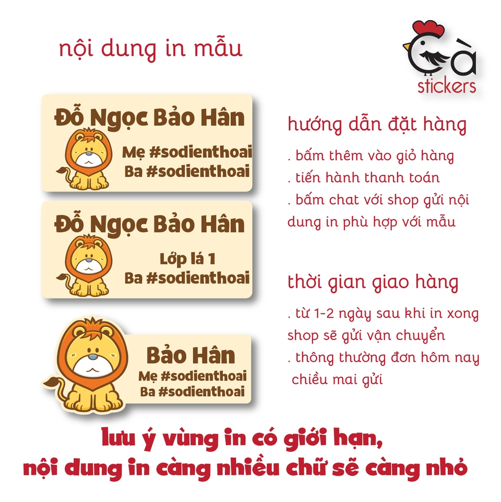Sticker ủi áo in tên trẻ em GaSticker UT-B07- bộ 24 miếng kích thước 2,5 x 5 cm