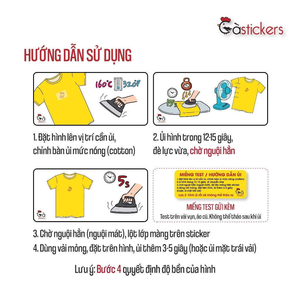 Sticker ủi áo in tên trẻ em GaStickers UT-D18- bộ 12 miếng kích thước 3 x 6 cm