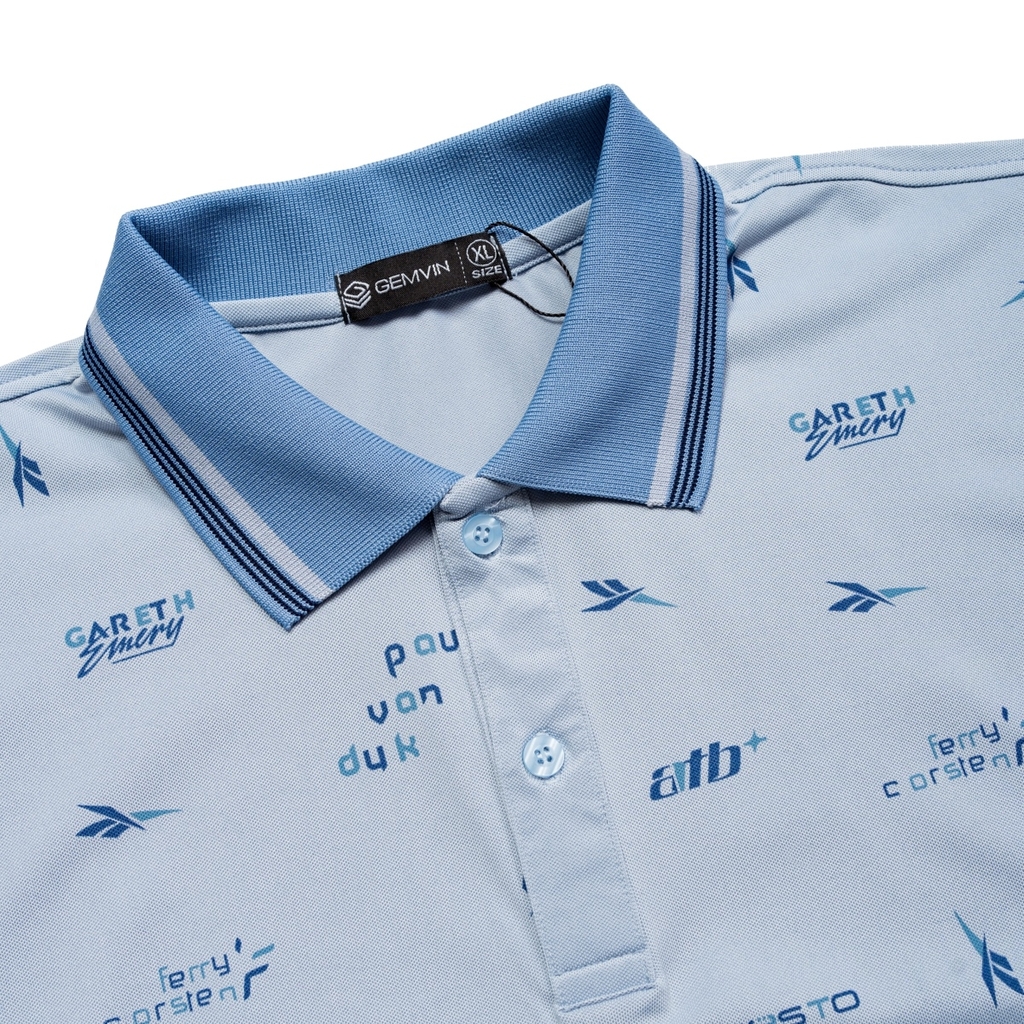 Áo Polo Nam G1142 cá sấu thun lạnh in họa tiết, mềm mại, thoáng mát, thanh lịch