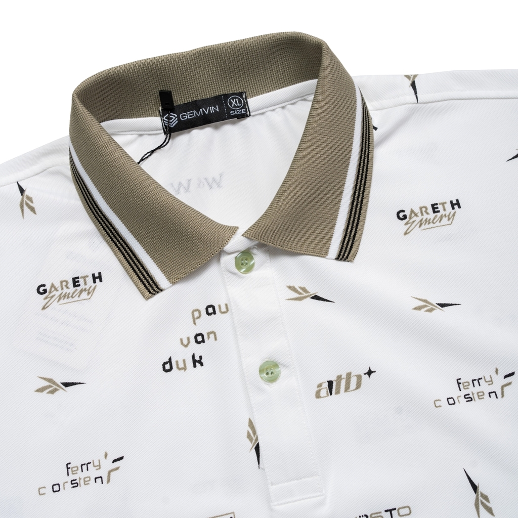 Áo Polo Nam G1142 cá sấu thun lạnh in họa tiết, mềm mại, thoáng mát, thanh lịch