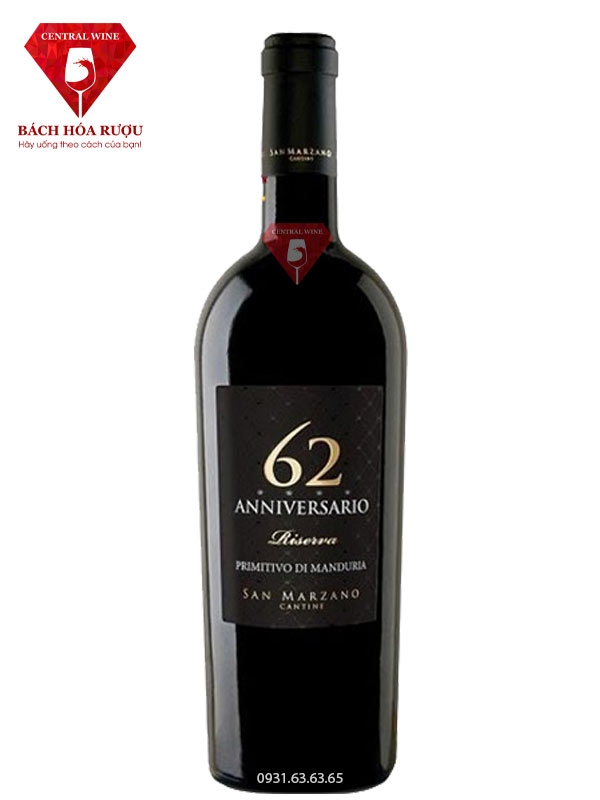 Rượu vang Ý 62 anniversario San Marzano