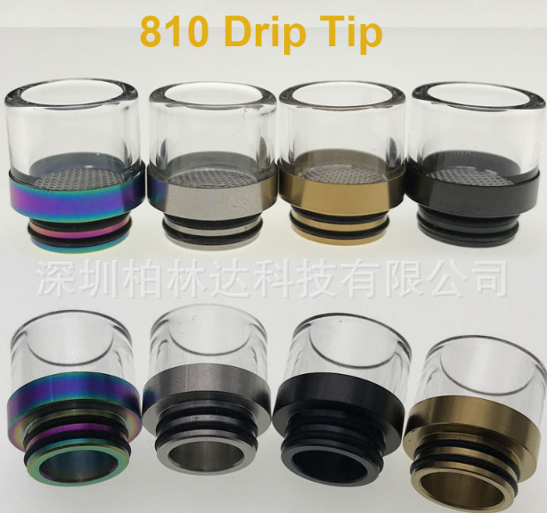 Drip tip 810 sắt + thủy tinh The ACE Vape Shop
