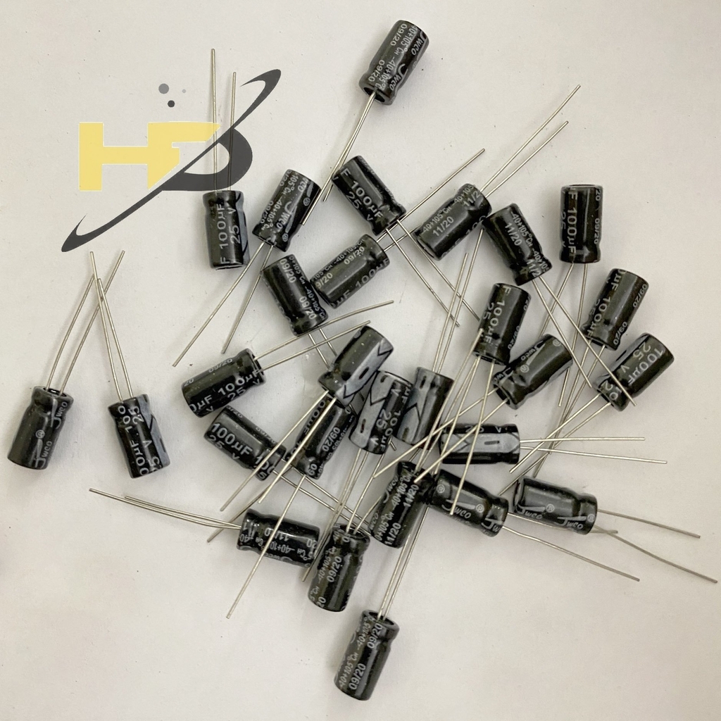 Tụ Hóa 25V 100uF 6x12mm JWCO