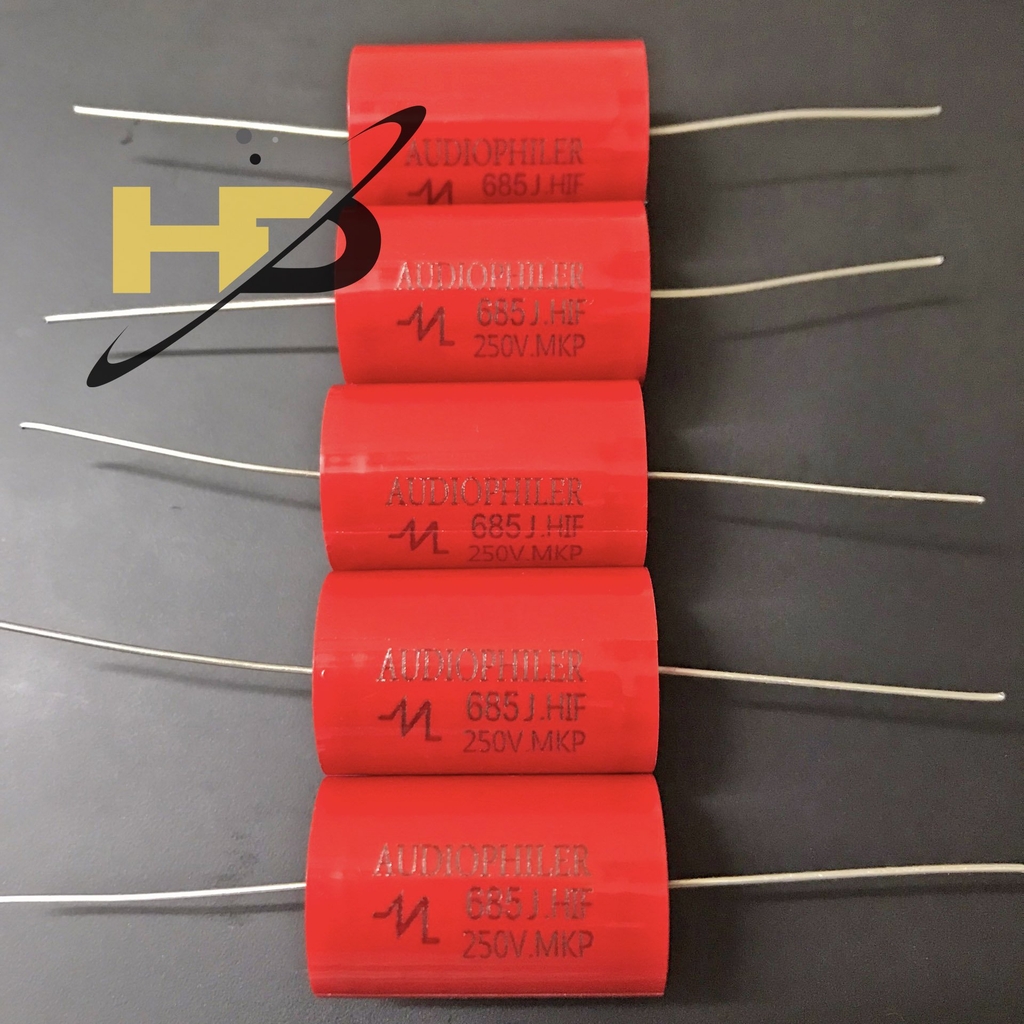 Tụ Loa Treble Audiophiler Đỏ 6.8uF 250V Quy Cách 685J Loại Tốt