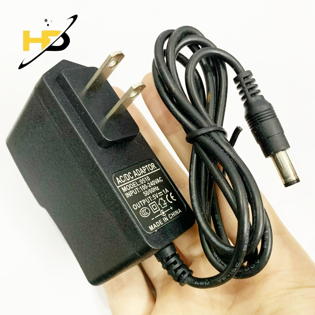 Nguồn Adapter 5V 1A Jack 2.1mm 50/60Hz, Bộ Chuyển Đổi Nguồn 5V 1A