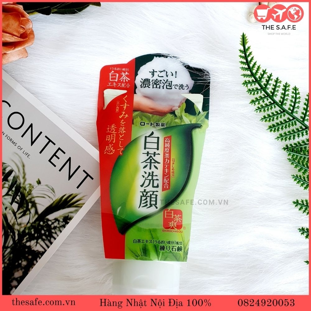 Sữa rửa mặt trà xanh ROHTO trị mụn