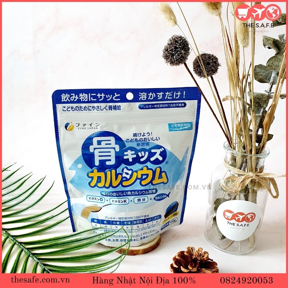 Bột canxi cá tuyết tăng trưởng chiều cao Fine Japan