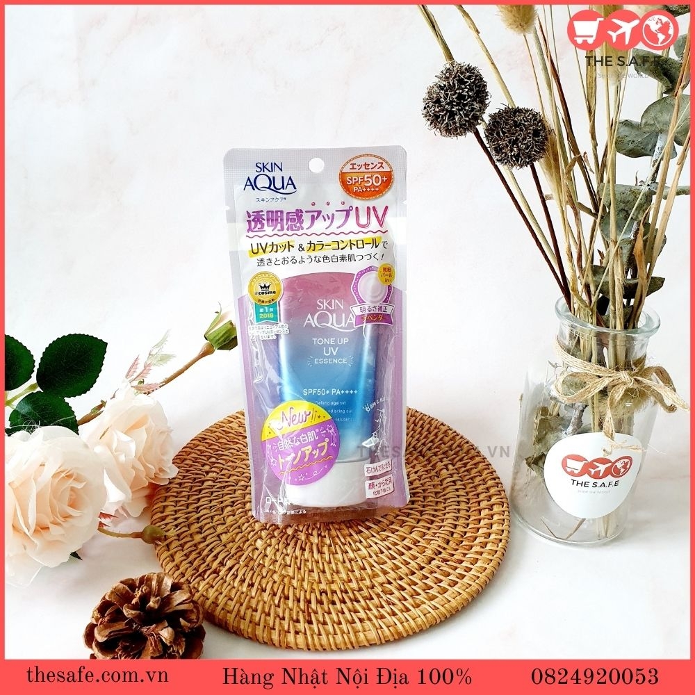 Kem chống nắng skinaqua Tone Up UV Essence (Hồng)