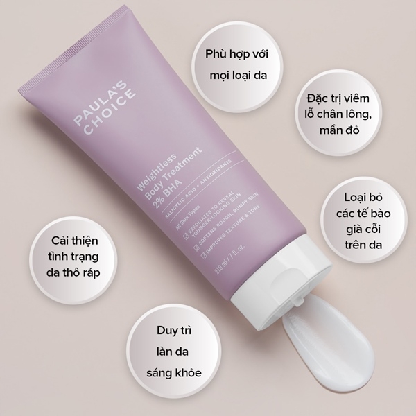 Kem AHA Body Paula's Choice Resist Skin Revealing Body Lotion 10% AHA 210ml