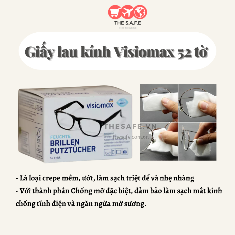 Giấy lau kính visiomax DM