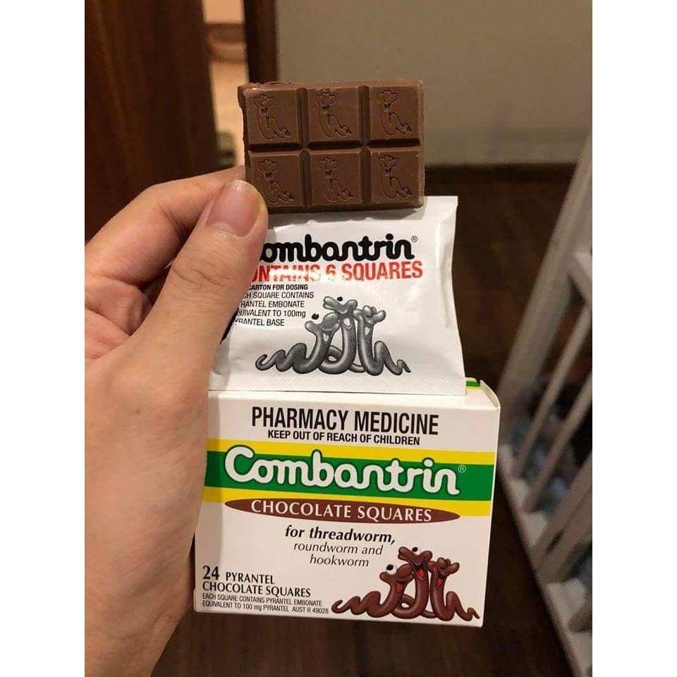 Thuốc tẩy giun Combantrin vị socola