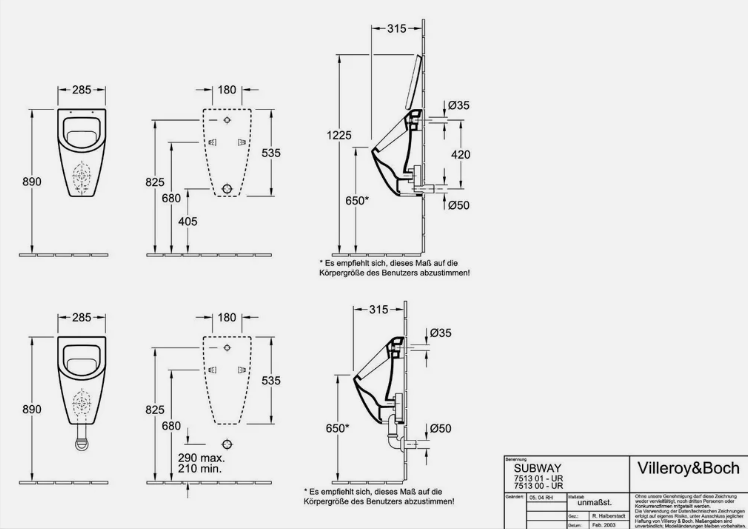 Bồn tiểu nam VILLEROY & BOCH âm tường