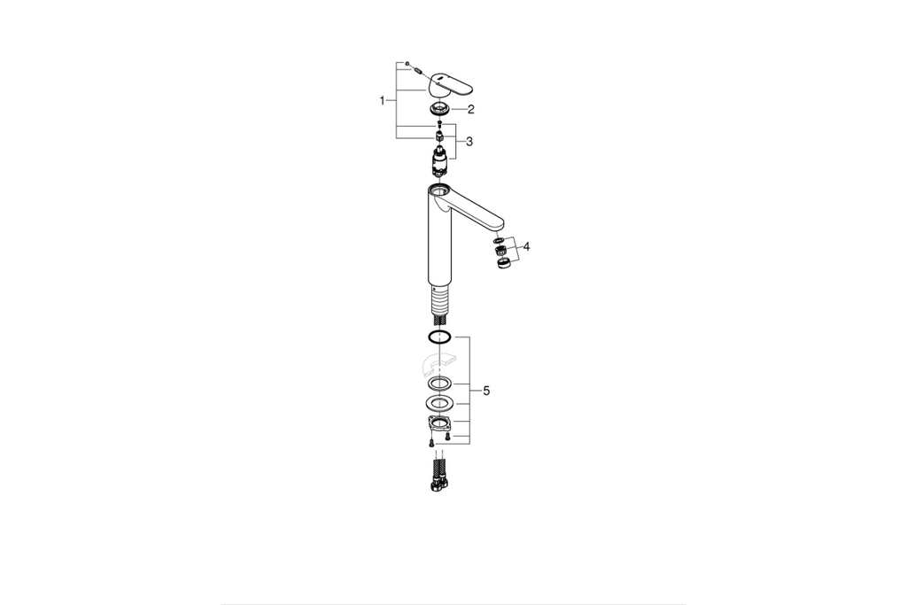 Vòi Lavabo Grohe Eurosmart Cosmo XL 23921000 Nóng Lạnh
