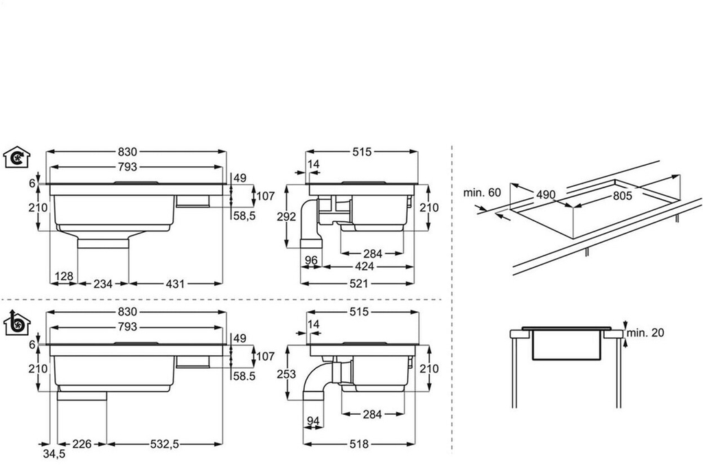 Bếp Từ Âm AEG CHE84U