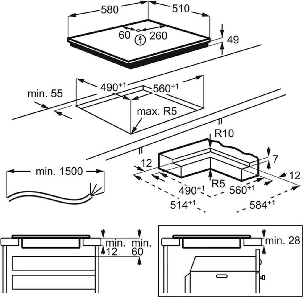 Bếp từ âm AEG IKE64450IB