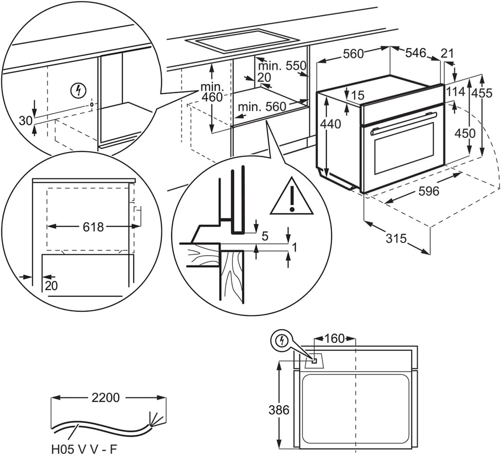 Lò nướng kết hợp vi sóng AEG KMK761080M