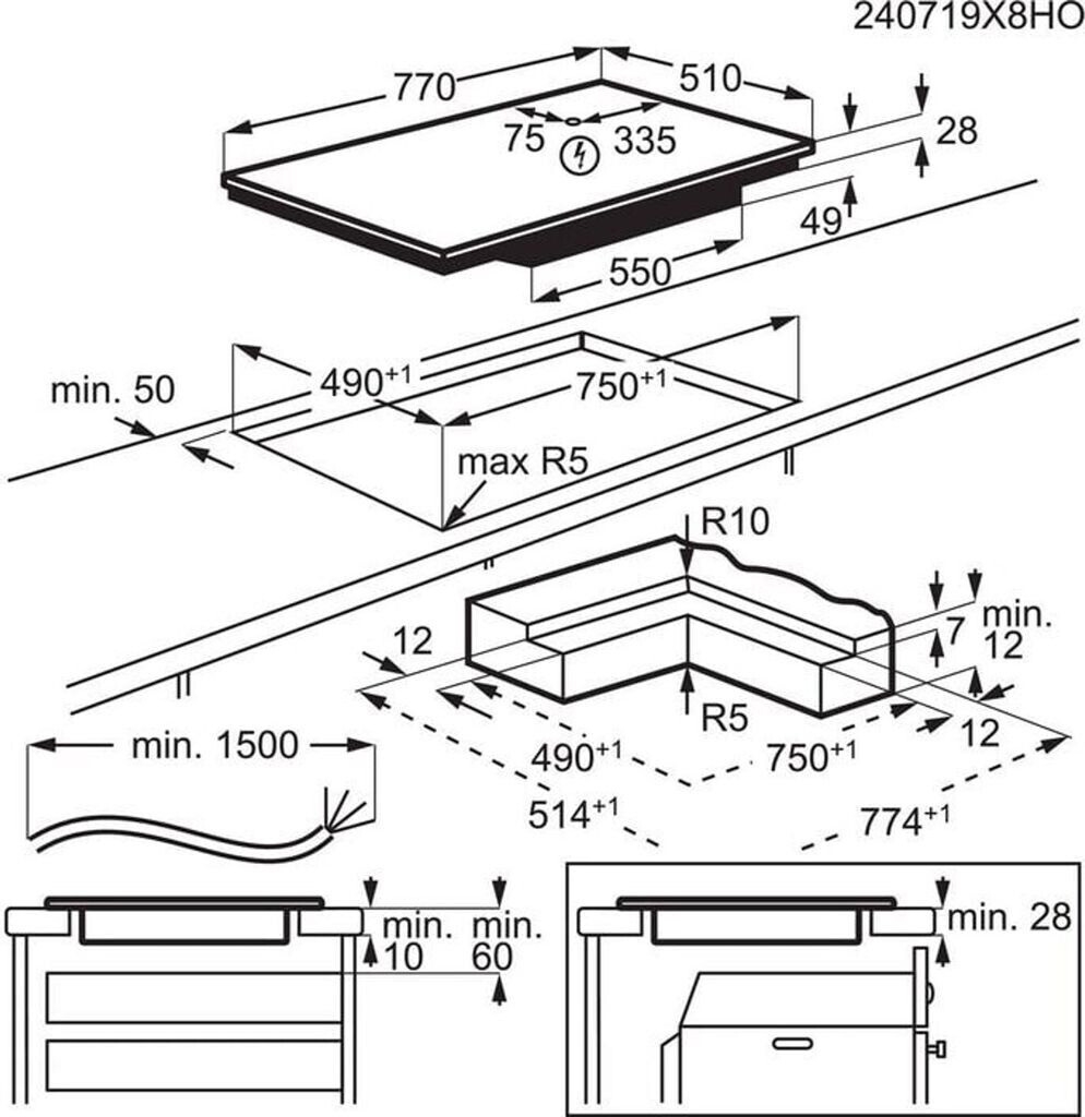 Bếp từ âm AEG OIO84A00IB