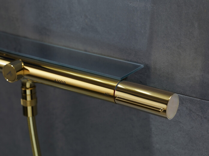 Sen cây Axor Showerpipe 27984990 - 350mm, mạ vàng 24K