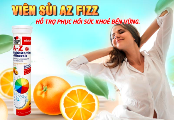 Viên sủi bổ sung Vitamin & Khoáng chất tổng hợp Doppelherz AZ Depot