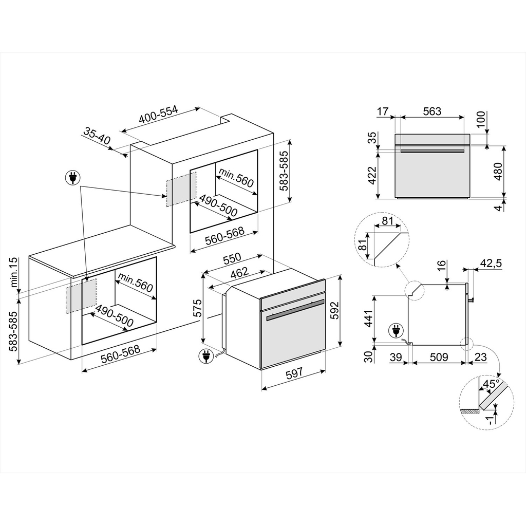 Lò nướng âm tủ Smeg SO6604S4PNR