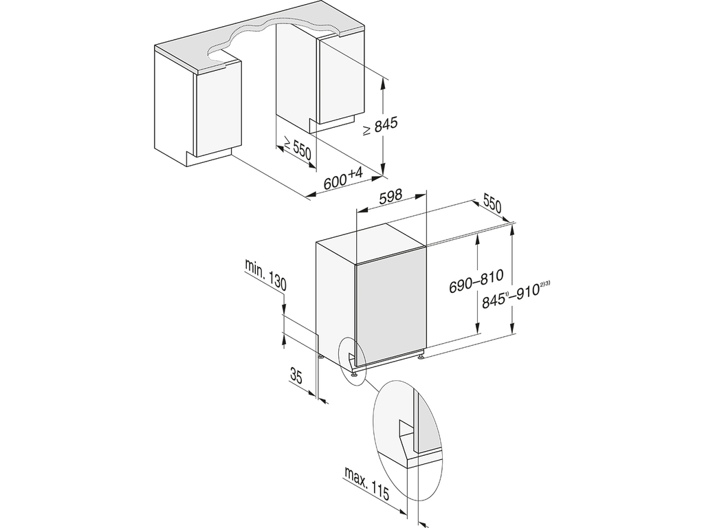 Máy rửa bát âm tủ Miele G 7985 SCVi XXL AutoDos K2O