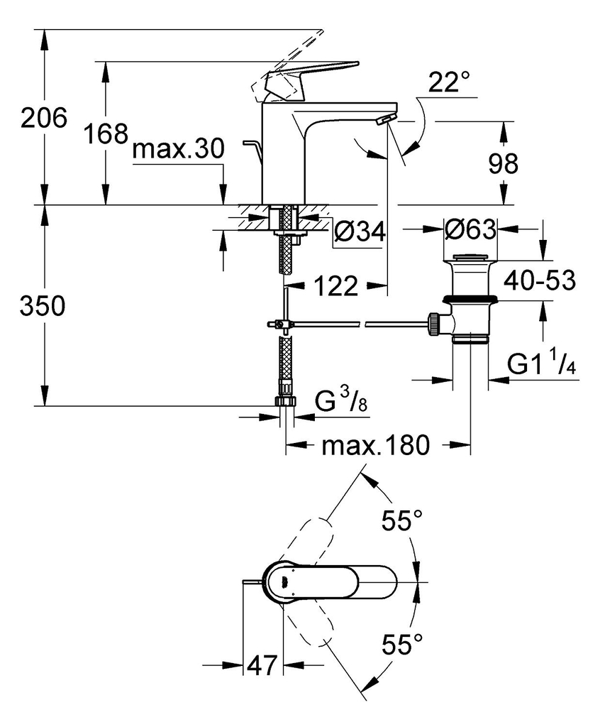 Chậu Rửa Lavabo Âm Bàn Đức Grohe 39317000