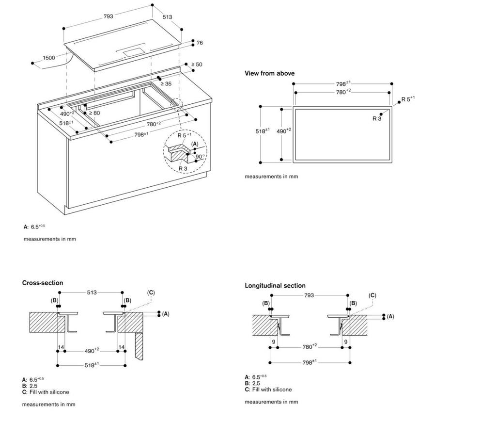 Bếp Từ Đa Điểm Gaggenau CX482101