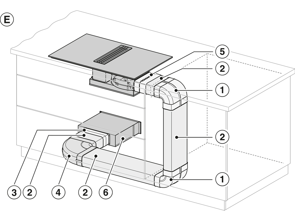 Bếp từ kết hợp hút mùi Miele KMDA 7634 FL