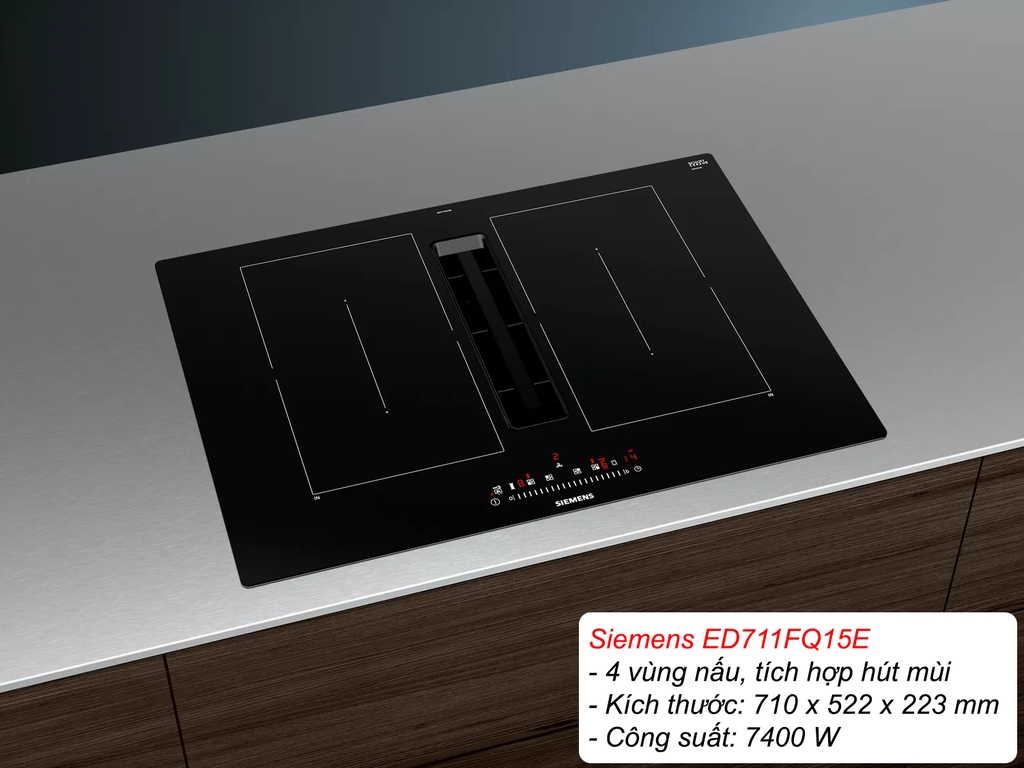 Bếp từ kèm hút mùi Siemens ED711FQ15E
