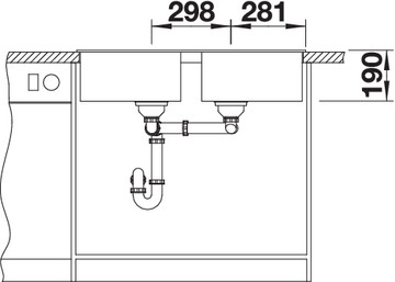 Chậu rửa bát Blanco Zia 9 Anthracite