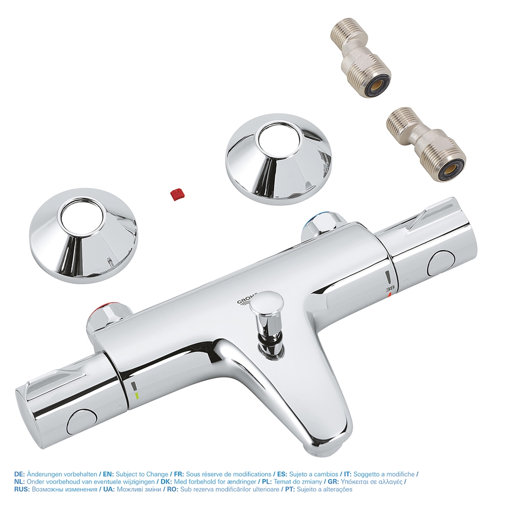 Bộ Sen tay Grohe Tempesta 100 27853001 + Bộ trộn nổi có vòi xả thẳng Grohe 34567000