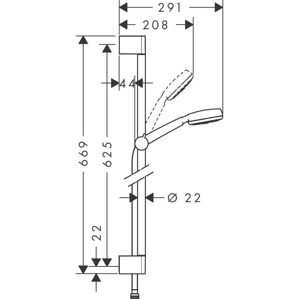 Bộ sen tay Hansgrohe Crometta 100 26652400