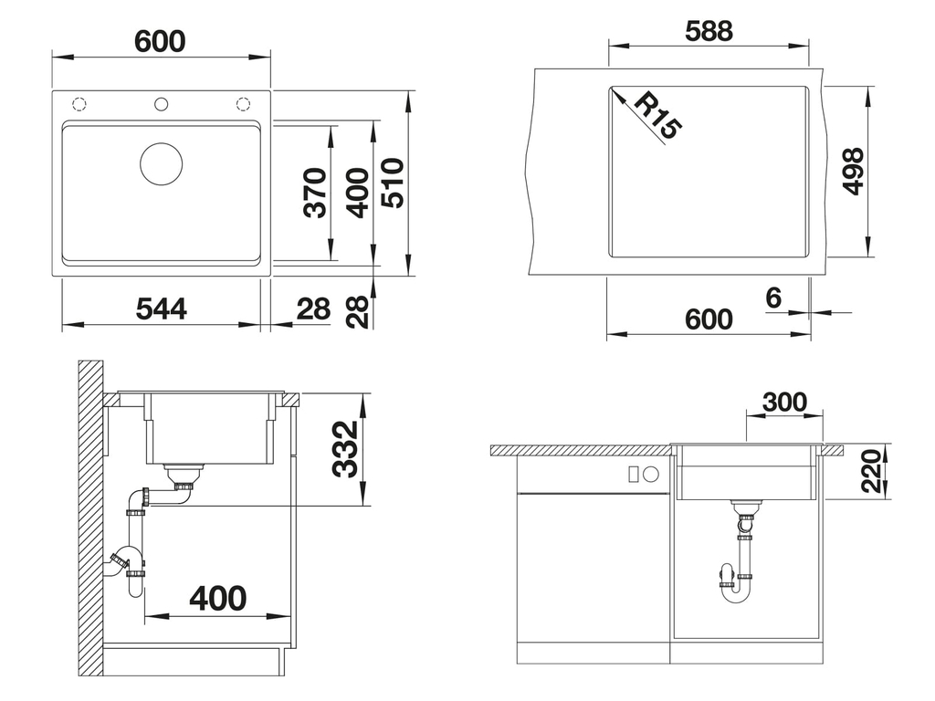 Chậu rửa bát Blanco Etagon 6 524529 Anthracite