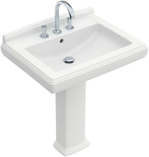 Lavabo Villeroy & Boch Hommage Washbasin 75.5 cm for 3-Hole Tap