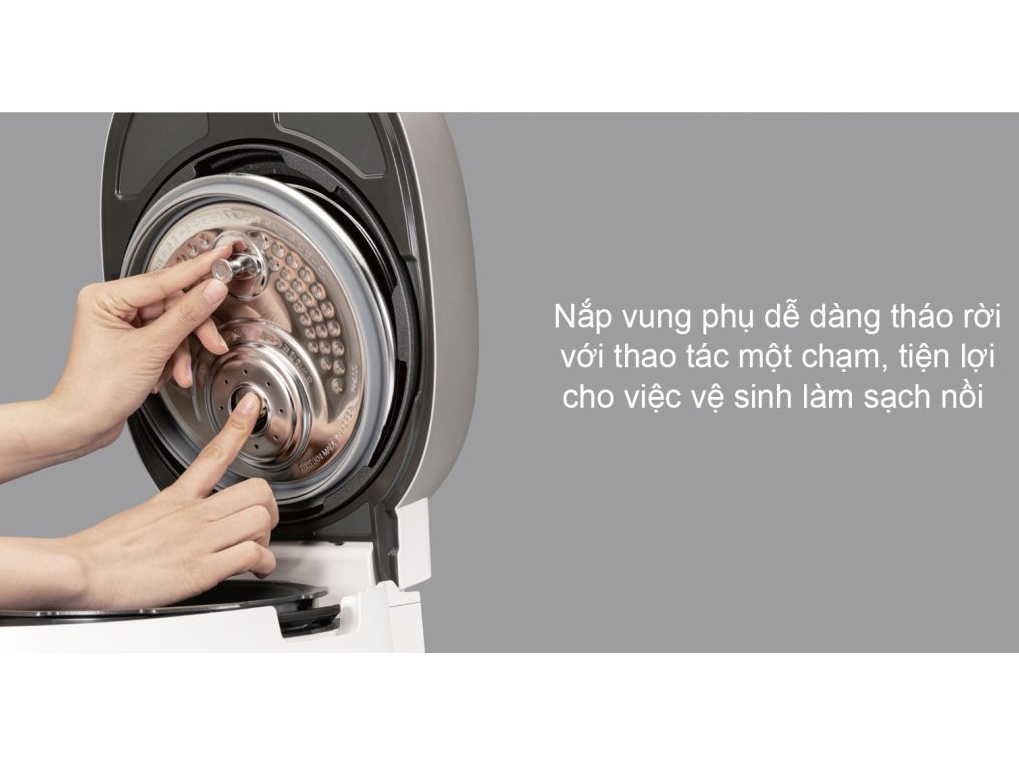 Nồi cơm điện cao tần áp suất kép CRP-NHTR1010 1.8L và CRP-NHTR0610 1.08L