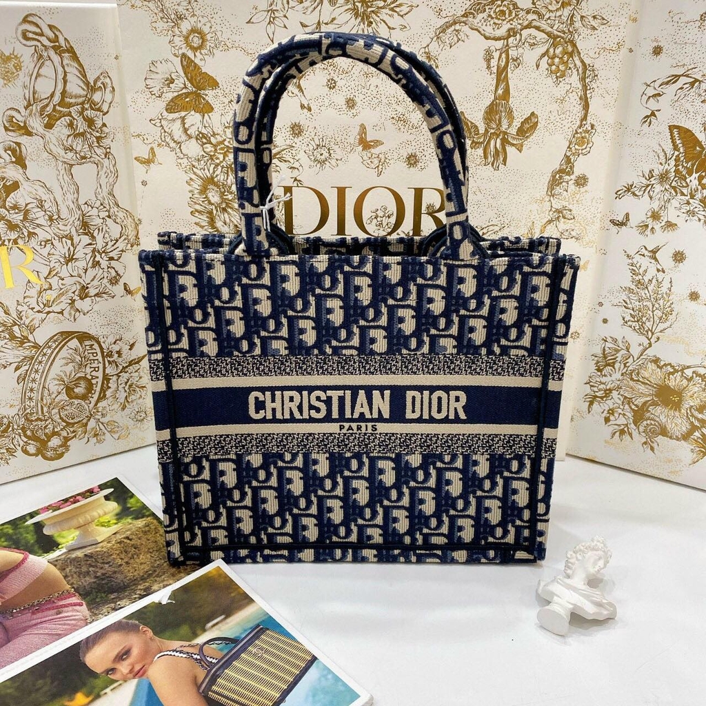 SMALL DIOR BOOK TOTE Luxury Bags  Wallets on Carousell