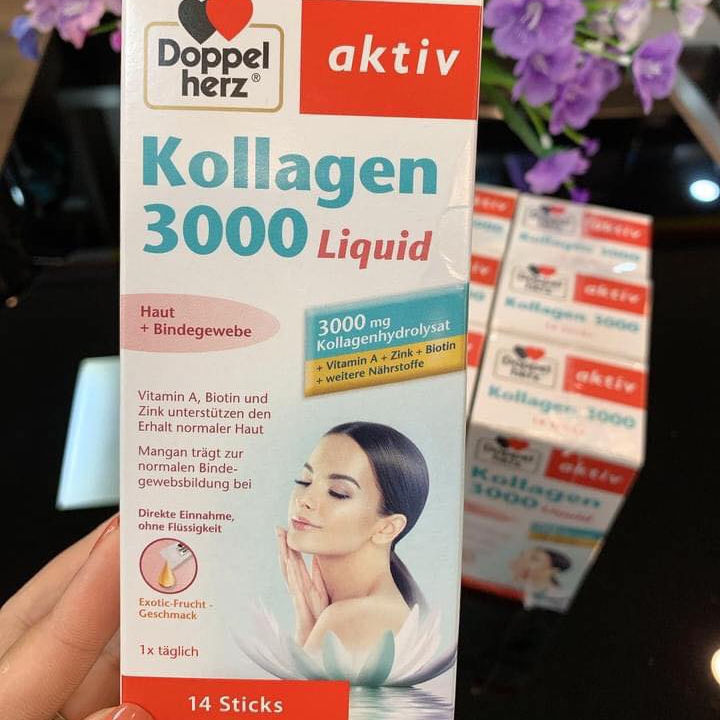 Doppelherz Kollagen 3000 - Làm đẹp da - tóc từ bên trong