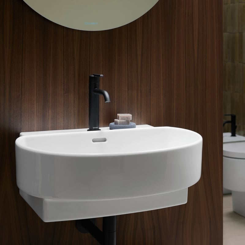 Chậu lavabo treo tường Duravit Balcoon DuraShield – Màu trắng .