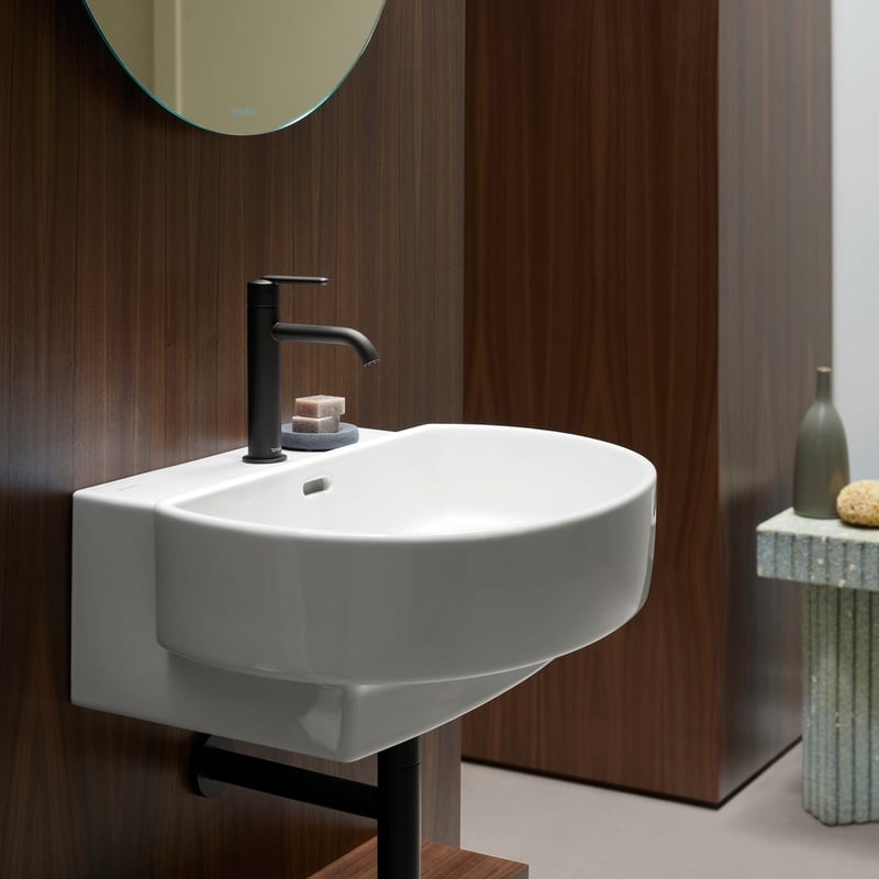 Chậu lavabo treo tường Duravit Balcoon DuraShield – Màu trắng .