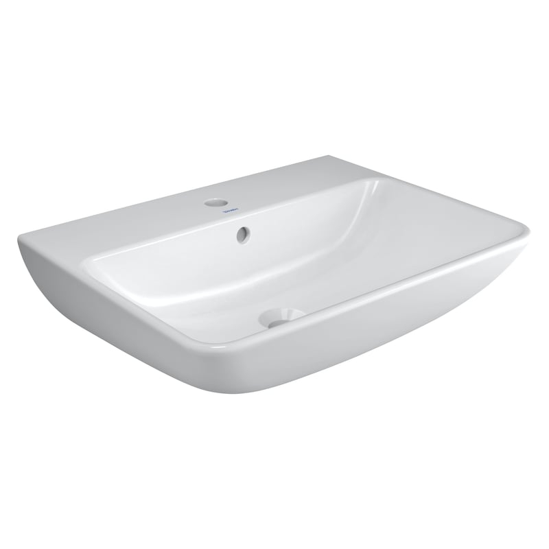 Chậu rửa treo tường Duravit ME by Starck với lớp phủ WonderGliss – Màu trắng
