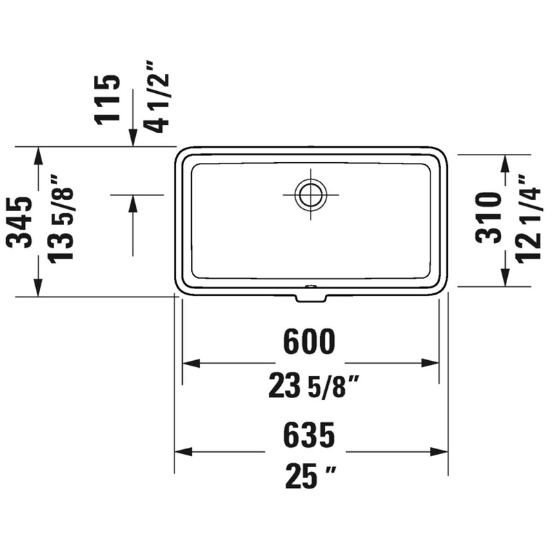 Lavabo âm bàn Duravit Vero Air 03846000001