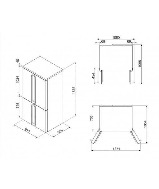 Tủ Lạnh Side by Side Smeg FQ60CPO6