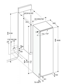 Tủ đông âm tủ Gaggenau RF463307 - Lấy đá ngoài - 340L