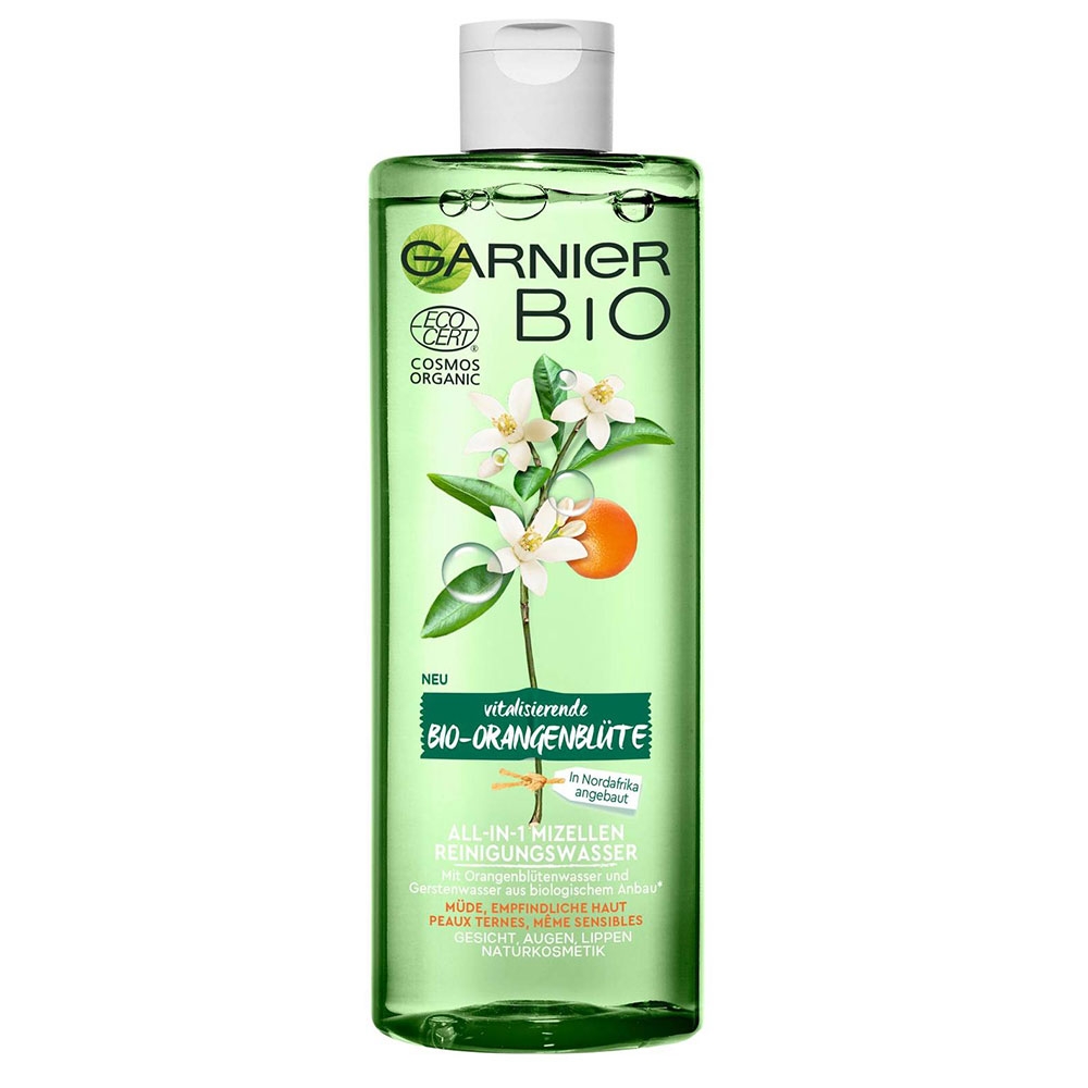 Dung dịch tẩy trang Garnier Bio Micellar All-in-1 Hoa Cam - 400ml